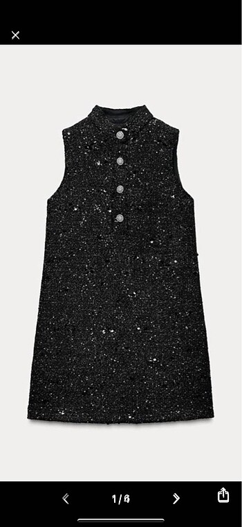 Zara pullu elbise