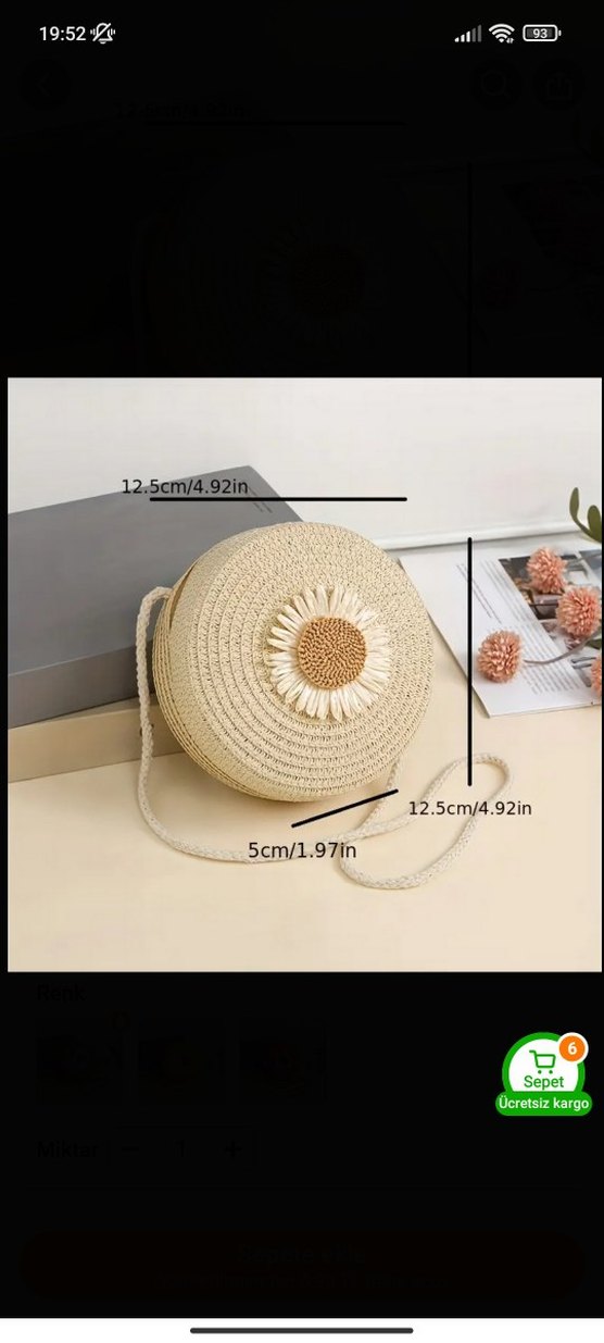 Bej Örgü Kadın Çapraz Çanta - Görsel 3