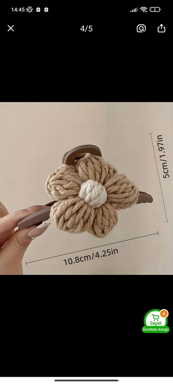 Çiçekli toka - Görsel 2