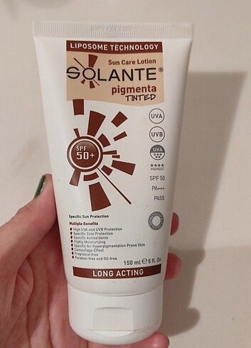 Solante güneş kremi