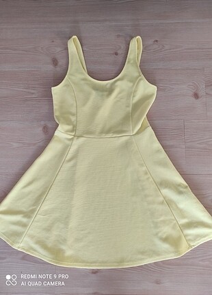 38 Beden sarı Renk H&m elbise