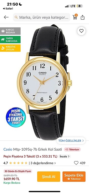 Unisex kol saati - Görsel 3