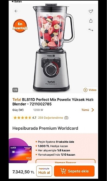 Tefal blender - Görsel 3