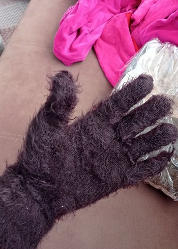 Kazee marka peluş eldiven - Görsel 2