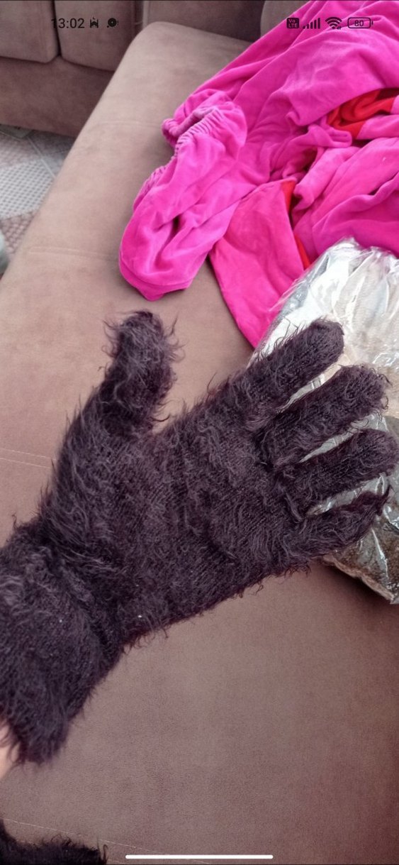 Kazee marka peluş eldiven - Görsel 2