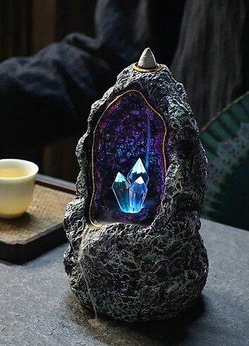 Diğer Estetik Kristal Tütsü Mağara Görünümlü Süs 