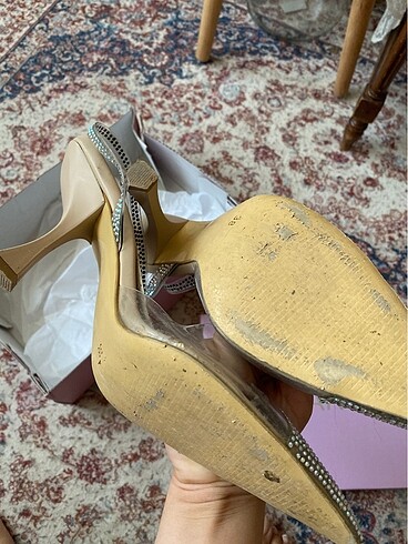 38 Beden beyaz Renk Nişantaşı shoes topuklu ayakkabı