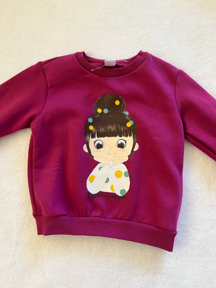 Lc Waikiki Kız Çocuk 2li Sweatshirt - Görsel 2