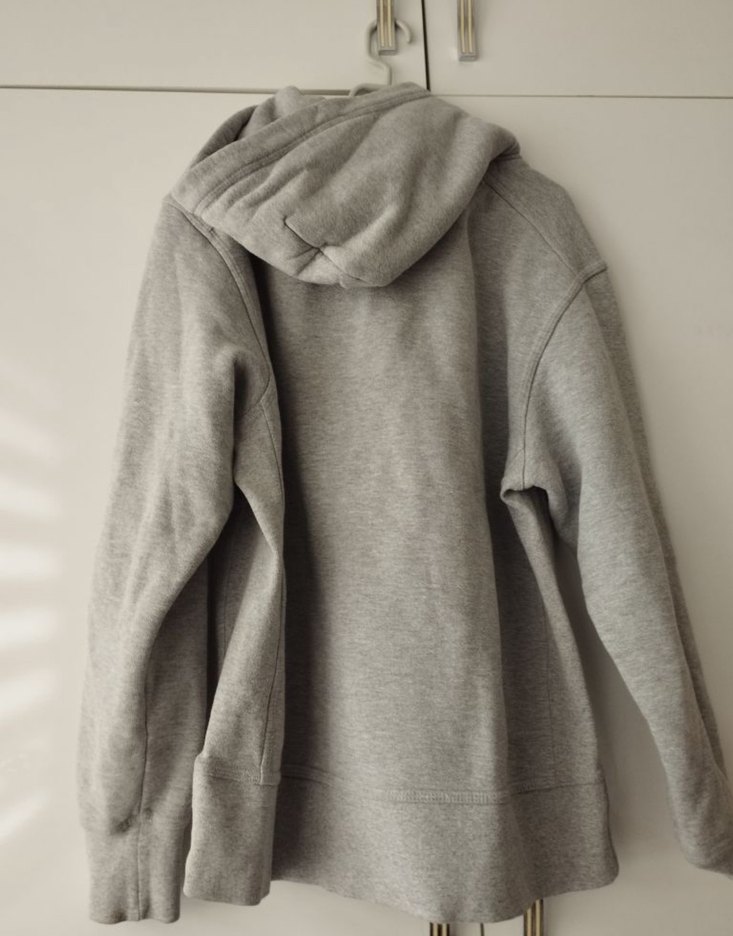 Gri Kapüşonlu Sweatshirt - Görsel 3