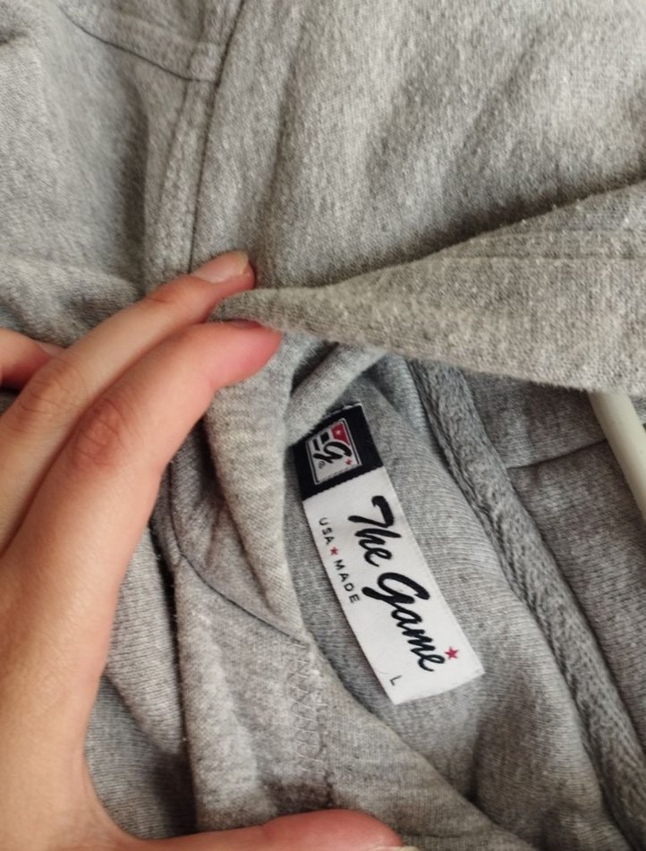 Gri Kapüşonlu Sweatshirt - Görsel 2