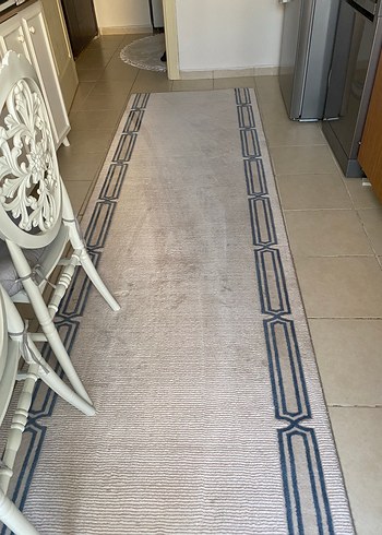 Merinos Bej ve Gri Çizgili Modern Halı