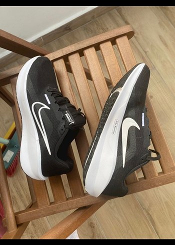 Siyah Spor Ayakkabı Velcro Detaylı - Görsel 2