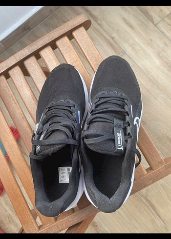 Siyah Spor Ayakkabı Velcro Detaylı - Görsel 3