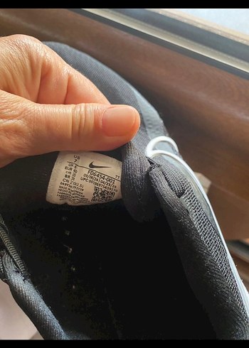 Siyah Spor Ayakkabı Velcro Detaylı - Görsel 4