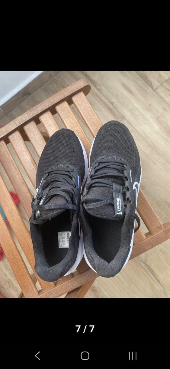 Siyah Spor Ayakkabı Velcro Detaylı - Görsel 3