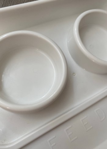  Beden Renk Beyaz Plastik Kedi Mama Kabı