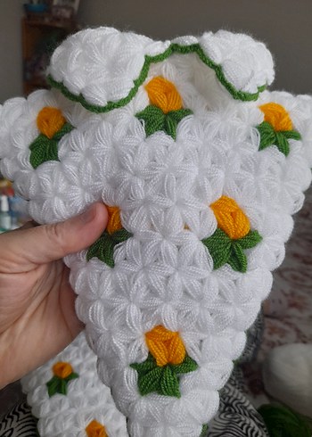 Renkli Nakışlı Beyaz Banyo Süngeri - Görsel 3