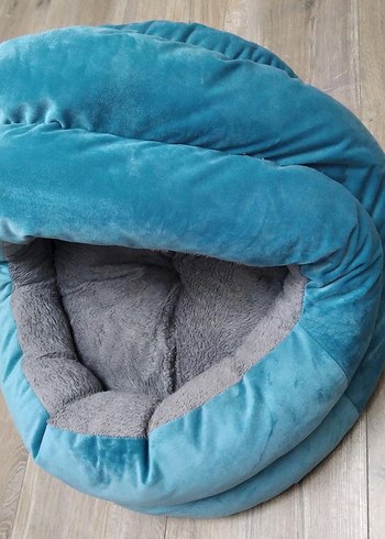 Satıldı Mavi ve Gri Kedi köpek Yatağı - Görsel 2