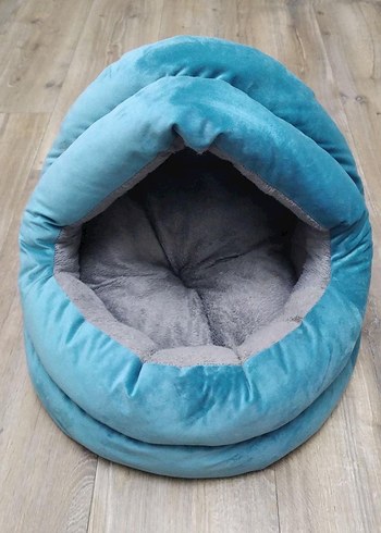 Satıldı Mavi ve Gri Kedi köpek Yatağı - Görsel 3