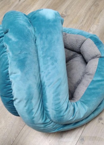 Satıldı Mavi ve Gri Kedi köpek Yatağı - Görsel 5