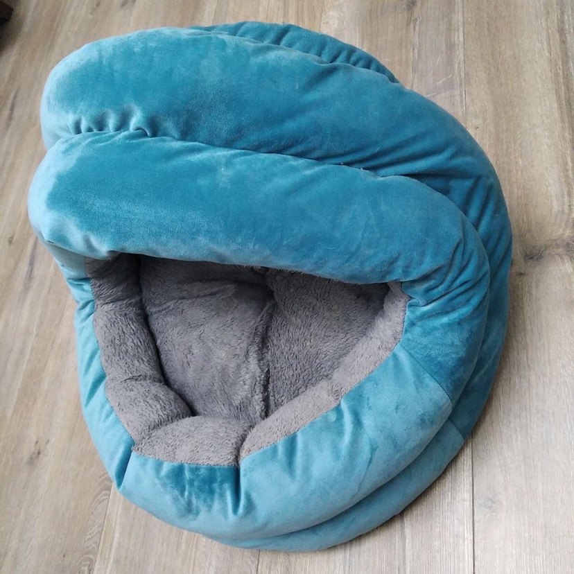 Satıldı Mavi ve Gri Kedi köpek Yatağı - Görsel 2