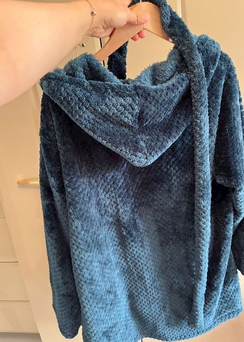 Satıldı. Gri Bohem Midi Kadın Sabahlık - Görsel 3