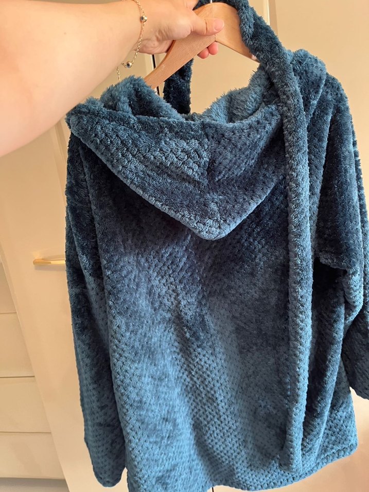 Satıldı. Gri Bohem Midi Kadın Sabahlık - Görsel 3