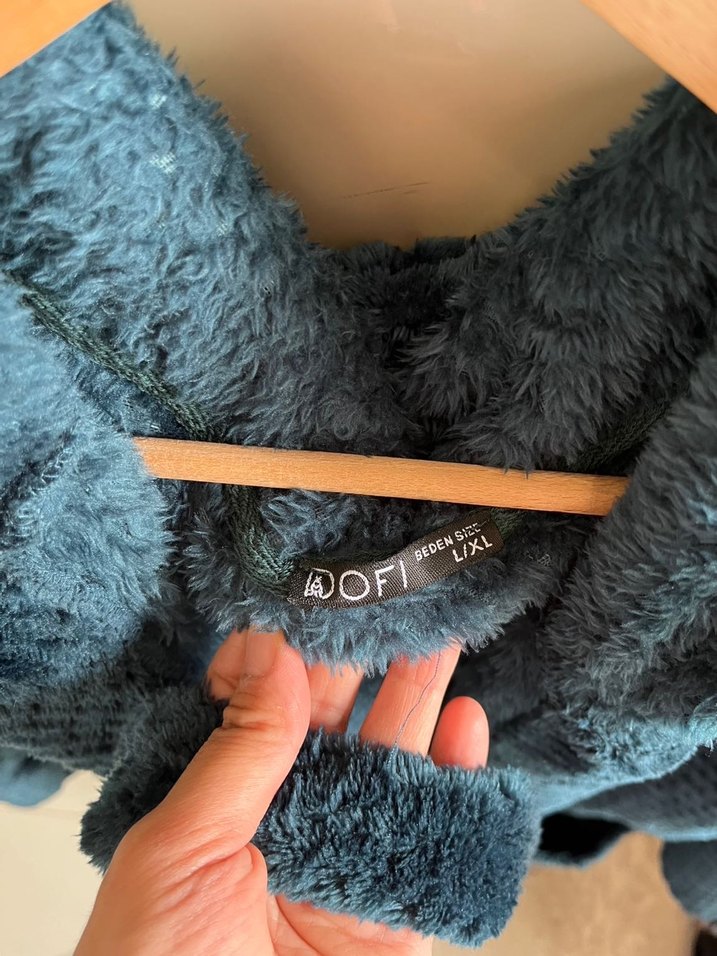 Satıldı. Gri Bohem Midi Kadın Sabahlık - Görsel 2