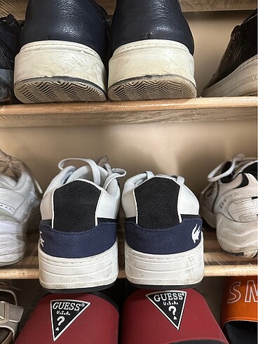 42.5 Beden beyaz Renk Lacoste erkek sneaker orjinal