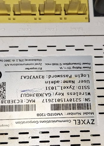 Diğer Zyxel İnternet Modem