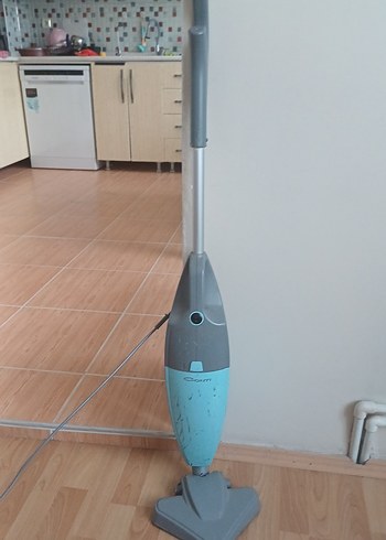Turkuaz Gri Dikey Elektrikli Süpürge