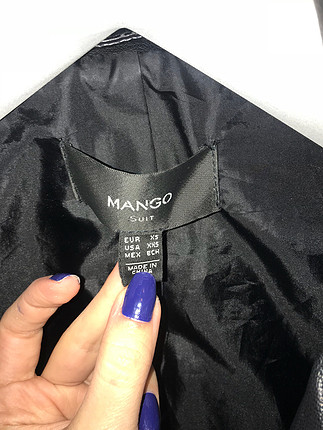 xs Beden Mango siyah deri ceket