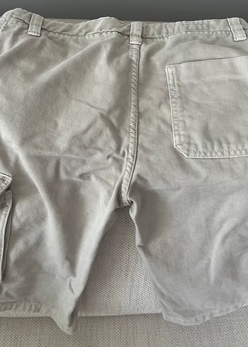 Düğmeli Gri Erkek Çocuk Keten Pantolon - Görsel 3