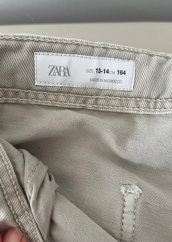 Düğmeli Gri Erkek Çocuk Keten Pantolon - Görsel 2