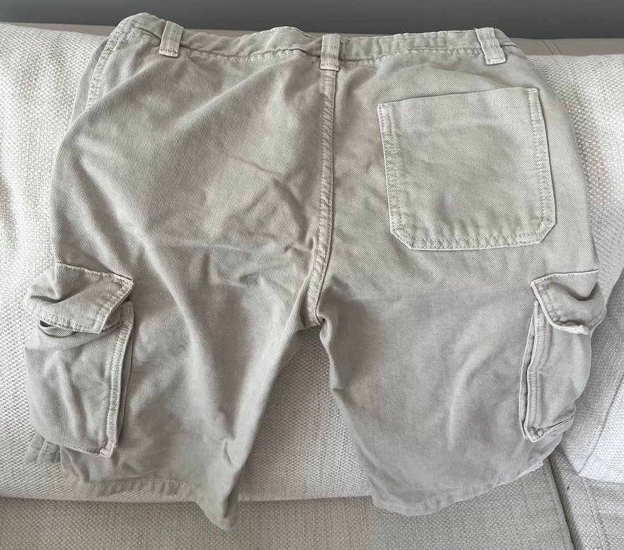 Düğmeli Gri Erkek Çocuk Keten Pantolon - Görsel 3