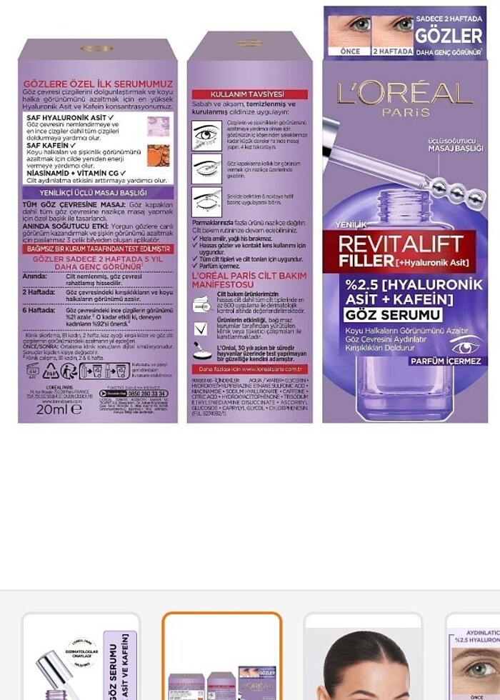 Loreal göz altı serumu - Görsel 3
