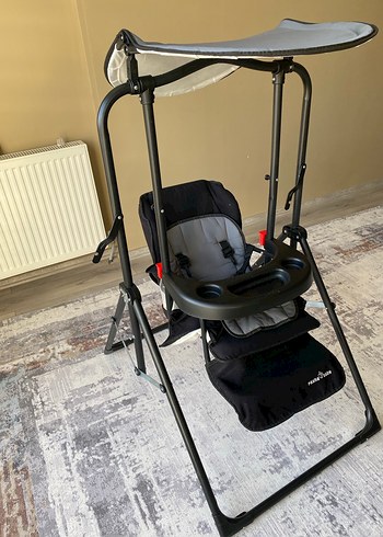 Gri Siyah Pasha Baby Mama Sandalyesi - Görsel 3