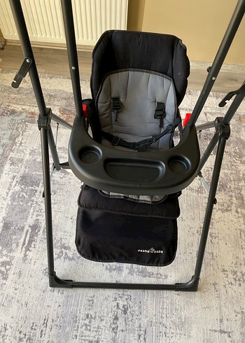 Gri Siyah Pasha Baby Mama Sandalyesi - Görsel 2