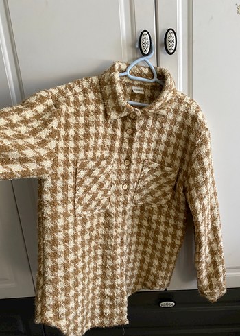 Düğmeli Kahverengi Kız çocuk Gömlek - Görsel 2