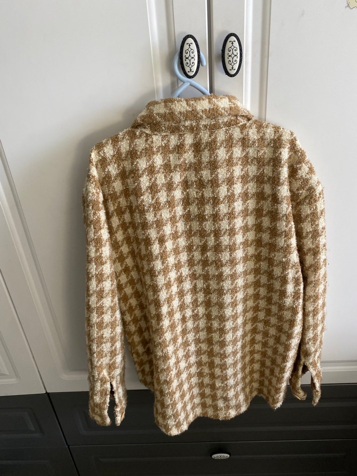 Düğmeli Kahverengi Kız çocuk Gömlek - Görsel 4