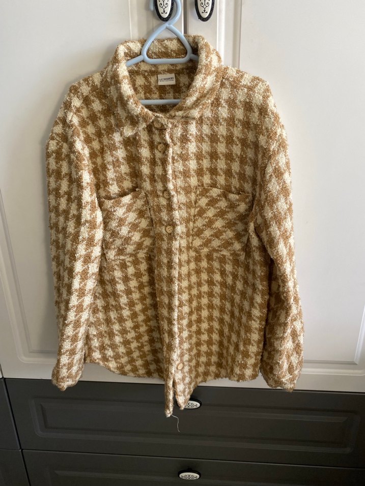 Düğmeli Kahverengi Kız çocuk Gömlek - Görsel 5