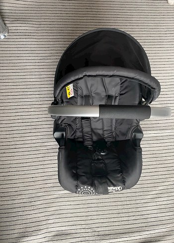 Yıldız Desenli Gri Bebek Oto Koltuğu Minderi - Görsel 2