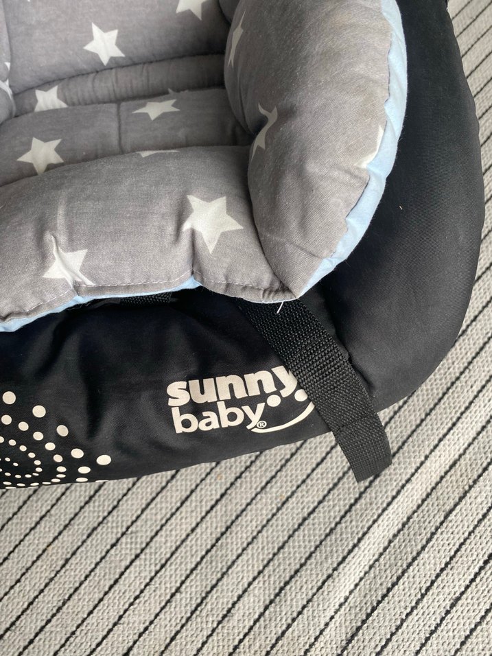 Yıldız Desenli Gri Bebek Oto Koltuğu Minderi - Görsel 5