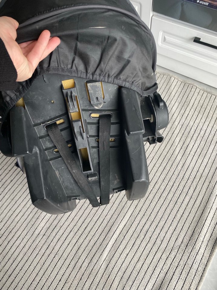 Yıldız Desenli Gri Bebek Oto Koltuğu Minderi - Görsel 3