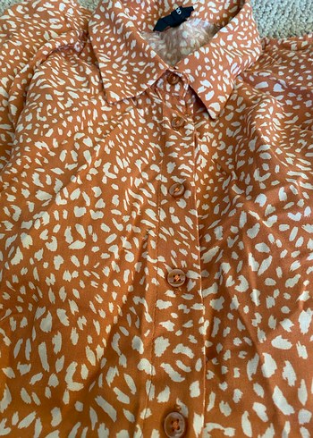 Düğmeli Uzun Kollu gömlek - Görsel 3