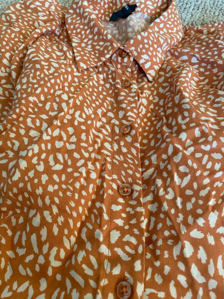 Düğmeli Uzun Kollu gömlek - Görsel 3