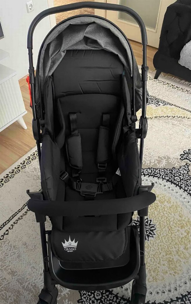 Gri Bebek Arabası - Görsel 3