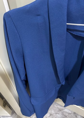Diğer Düğmeli Lacivert Kadın Blazer Ceket