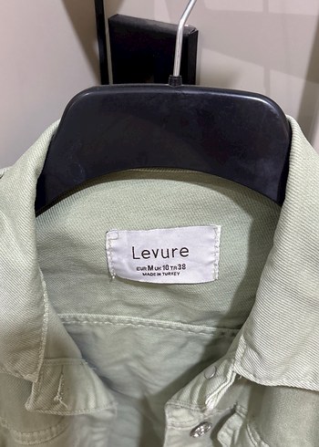 Diğer Yeşil Düğmeli Kadın Denim Ceket