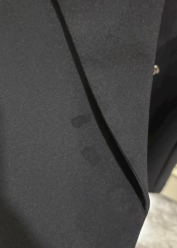 36 Beden Düğmeli Siyah Midi Kadın Blazer